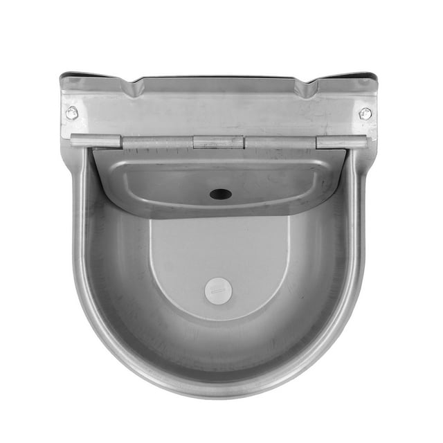 Tazón de Bebedor de Agua de Vaca, AguJero de Fijación de la Espalda de Acero inoxidable de PlásTico para Beber Tazón de Vaca Superficie Resbaladiza Para Pasto