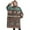 Brown Geometric Triangle-1, variant on Oversized Wearable Blanket Hoodie,Brown Geometric Triangle Diamond Pattern Sherpa Blanket Hoodie with Super Pockets,Super Warm Fuzzy Pullover for Women & Men