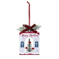 thumbnail image 2 of Christmas Plaid Hanging Wreath Decorations for Xmas Tree Fireplace Window Indoor Outdoor Decor, 2 of 7