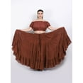 thumbnail image 2 of Wevez Women's Gypsy 25 Yard Solid Color Cotton Skirt, One Size, 2 of 6