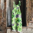 thumbnail image 2 of Hueook St. Patrick's Jumpsuits for Women Casual Dressy Ladies' Printed Sleeveless Casual Overalls Jumpsuit Jumpsuit Pants Green 3X, 2 of 5