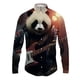 thumbnail image 3 of Camisa con solapa con estampado 3D de panda para hombre y mujer, camisa informal de manga larga a la moda, ropa de calle con botones, ropa unisex de gran tamaño, 3 of 5