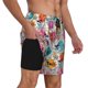 thumbnail image 2 of Fotbe Skulls and Roses Traje de Baño para Hombre – Shorts de Natación de Secado Rápido con Forro y Bolsillos-XX-Large, 2 of 6