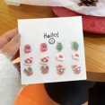 thumbnail image 5 of Pendientes de Navidad para mujer Pendientes navideños Pendientes de árbol de Navidad hechos a mano Regalos de fiesta navideña, 5 of 5