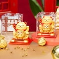 thumbnail image 2 of Solar-Powered Automatic Waving Lucky Cat Opening Checkout Welcome Cat Ornament, 2 of 4