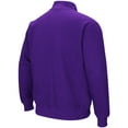 thumbnail image 3 of Men's Colosseum Purple LSU Tigers Big & Tall Tortugas Quarter-Zip Jacket, 3 of 3