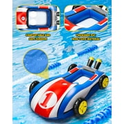 Hot Bee Inflatable Ride-on Pool Floats with Water Gun for Kids, Car Swimming Toys, Summer Outdoor Pool Game Toys for Ages 3-8, Toddler Pool Float Boys Girls 3 4 5 6+