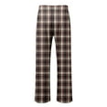thumbnail image 6 of Men Pajama Pants Plaid Sleep Lounge Pj Bottoms Lightweight Sleep Pants with Pockets & Drawstring Soft Sleep Pants Fall Clothes (11-Brick Red, Small), 6 of 6