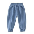 thumbnail image 1 of QIPOPIQ Girls' Sensory-Friendly Sweatpants, Soft Fleece Fabric with Elastic Waist&Drawstring,Tagless,Flattened Seams & Pockets Clearance, 1 of 8