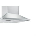 thumbnail image 4 of 24" wide European style convertible wall-mount range hood in stainless steel, 4 of 5