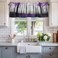 thumbnail image 2 of Purple Forest Farmhouse Short Window Curtain Valances, Vintage Foggy Woods Tree Mysterious Rod Pocket Kitchen Valances for Living Room Bedroom Bathroom Cafe 60" x 18", 2 of 8