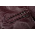 thumbnail image 5 of Men's Stylish PU Leather Zip Up Hooded Jacket - Perfect For Fall & Winter Outdoor Cycling!, 5 of 12