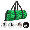 thumbnail image 3 of Fotbe Green Broccoli Bolsa Deportiva de Lona Plegable con Estampado, Bolsa de Gimnasio con Bolsillo Seco/Húmedo, Bolsa de Viaje Ultraligera de Gran Capacidad, 3 of 6