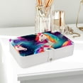 thumbnail image 6 of Unicorn PU Leather Jewelry Box with Removable Compartment and Earring Holder, Portable Travel Organizer, 6 of 6