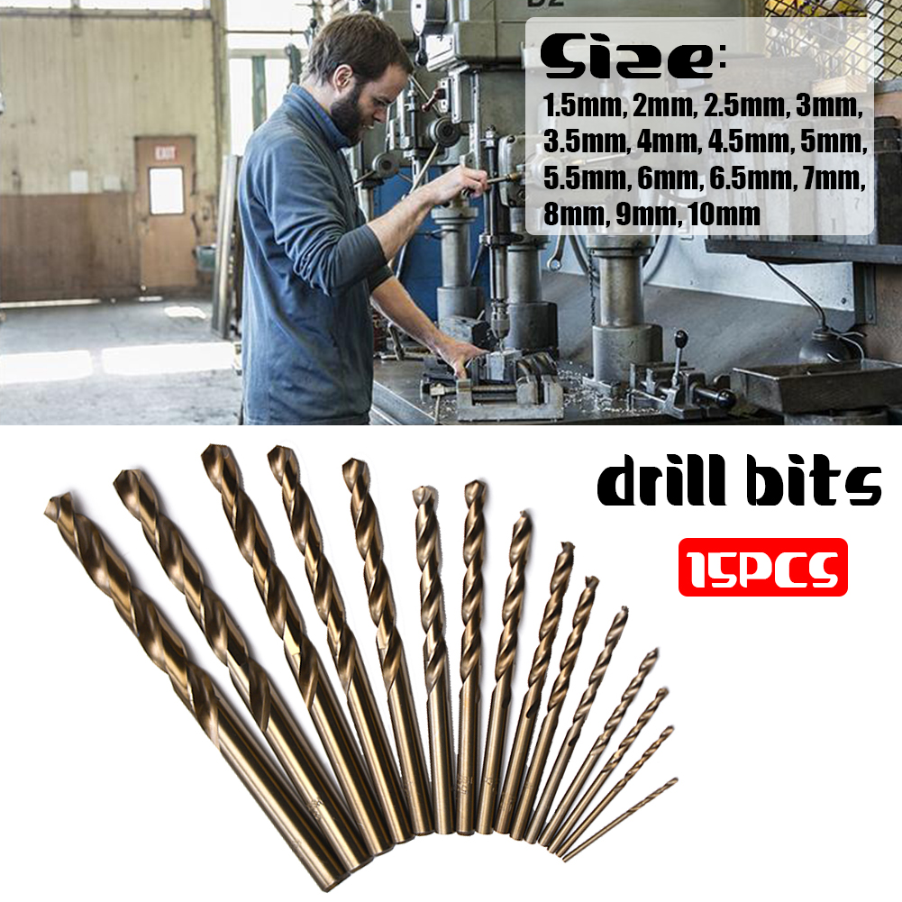 Equipment Drill bits Parts HSS Stationary Tool Cobalt Twisted Handheld