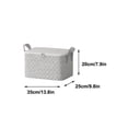 thumbnail image 2 of Large Capacity Clothes Quilt Storage Box, Foldable Organizer with Reinforced Handles & Zipper, Non-Woven Fabric Storage Bag for Bedding, Clothes & Comforters, 2 of 4
