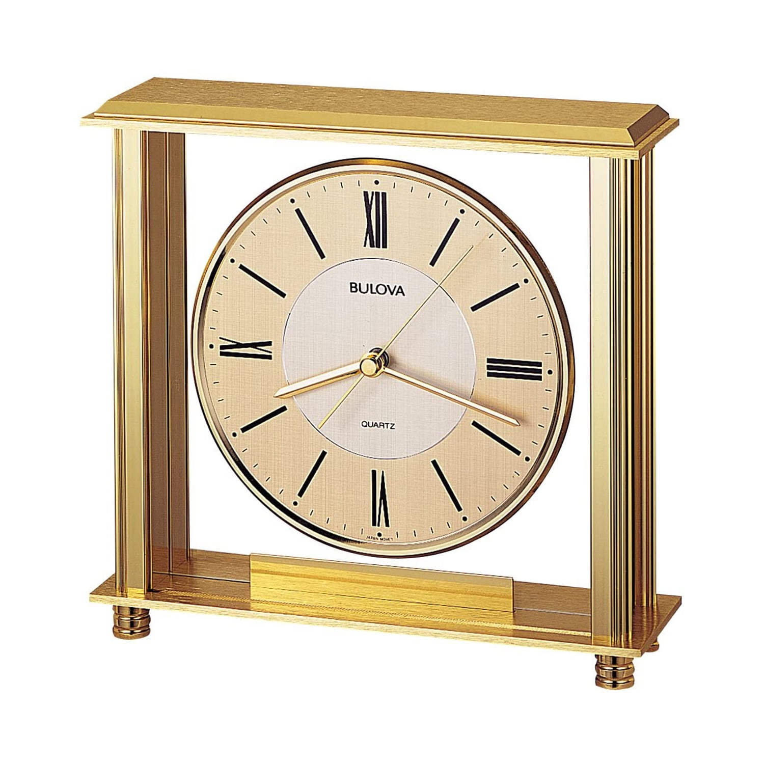 Bulova Clocks B 1700 Metal Roman Numeral Non Ticking Clock, Brass Bulova Clocks B 1700 Metal Roman Numeral Non Ticking Clock, Brass - d 2652 c 0 b 592 f 4 e 01 a 9 f