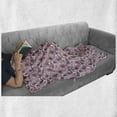 thumbnail image 5 of Floral Soft Flannel Fleece Throw Blanket, Pattern of Rhythmic Spring Time Elements Soft Blush Tone Orchid Flowers, Cozy Plush for Indoor and Outdoor Use, 50" x 70", Pink and Purple Grey, by Ambesonne, 5 of 5