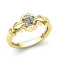 thumbnail image 1 of 0.5ct Round Not Enhanced Ladies Bridal Solitaire Anniversary Engagement Ring Solid 18K Rose, White or Yellow Gold F VS1, 1 of 3