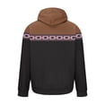 thumbnail image 3 of BXINGOHAI Thin Fleece Hoodies Sweatshirt for Men Ethnic Graphic Hooded Pullover Drawstring Long Sleeve Sweatshirt Outdoor Workout Tops Today Black,XXXL, 3 of 4