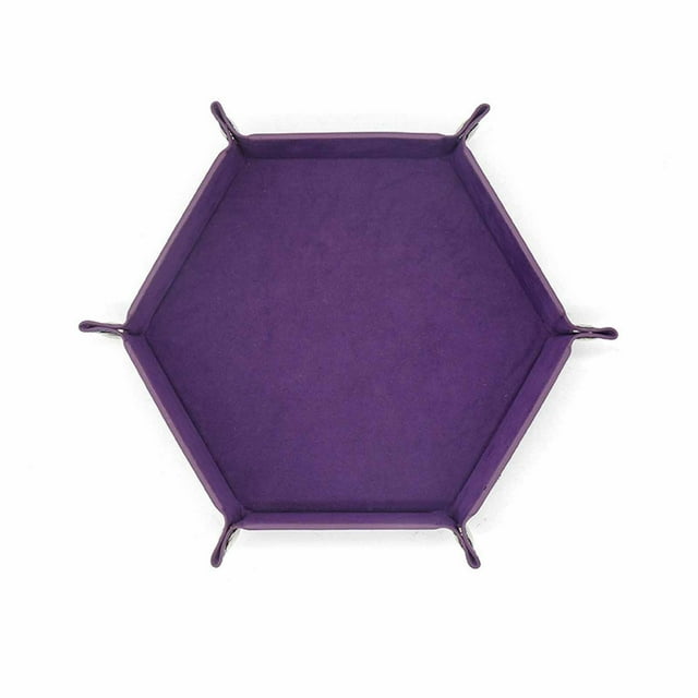 Hexagon Dice Rolling Tray Portable Storage Mat For Tabletop Gaming Role Playing Jewelry Display And Decorative Ceramics Plate