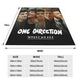 thumbnail image 4 of One Direction Blanket Soft Lightweight Throw Blankets Air conditioning blanket Cozy Flannel Bed Throws for Sofa Couch Travel Home Room Bedroom Decor teen Adults 40x30, 4 of 4