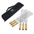 thumbnail image 1 of 12pcs 6/12 Uds barbacoa Compatibleks barbacoa de acero inoxidable Compatibleks parrilla de barbacoa al aire libre Compatiblek herramienta de cocina, 1 of 2