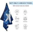 thumbnail image 3 of Yibo Colorful Graffiti Starfish Rainbow Beach Towels Ocean Animal Print Sauna Beach Gym, 3 of 8