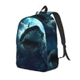 thumbnail image 1 of Fotbe Undersea Shark Mochila de Lona con Estampado, Mochila Duradera, Mochila Versátil de Alta Calidad, Mochila Compacta Vintage-Small, 1 of 5