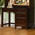 thumbnail image 2 of Furniture of America Dimanche Transitional Solid Wood Desk in Dark Walnut, 2 of 5