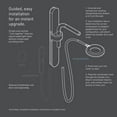 thumbnail image 3 of Moen N214R0BLC Nebia by Moen Spa Shower Rainshower, Matte Black/Chrome, 3 of 5