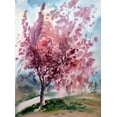 thumbnail image 2 of Bolokofsky, Ronald 25x32 Gold Ornate Wood Framed with Double Matting Museum Art Print Titled - Cherry Blossoms II, 2 of 4
