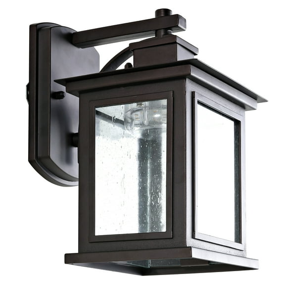 SAFAVIEH Gorgen Electric Outdoor Wall Lantern, Black