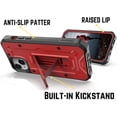 thumbnail image 4 of CaseBorne ArmadilloTek V Case for [iPhone 13] with Built-in Screen Protector & Kickstand Full-Body Multi-Layer Rugged - Red, 4 of 5