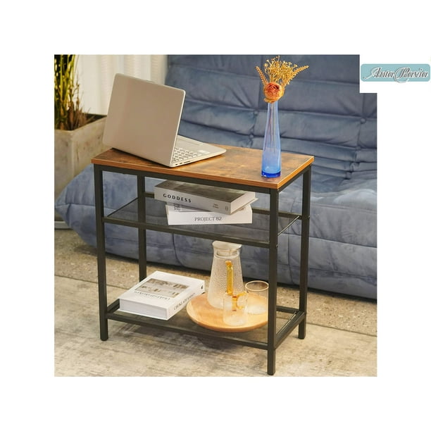 Side Table 3Tier End Table Tall Side Couch Tables Narrow End Tables