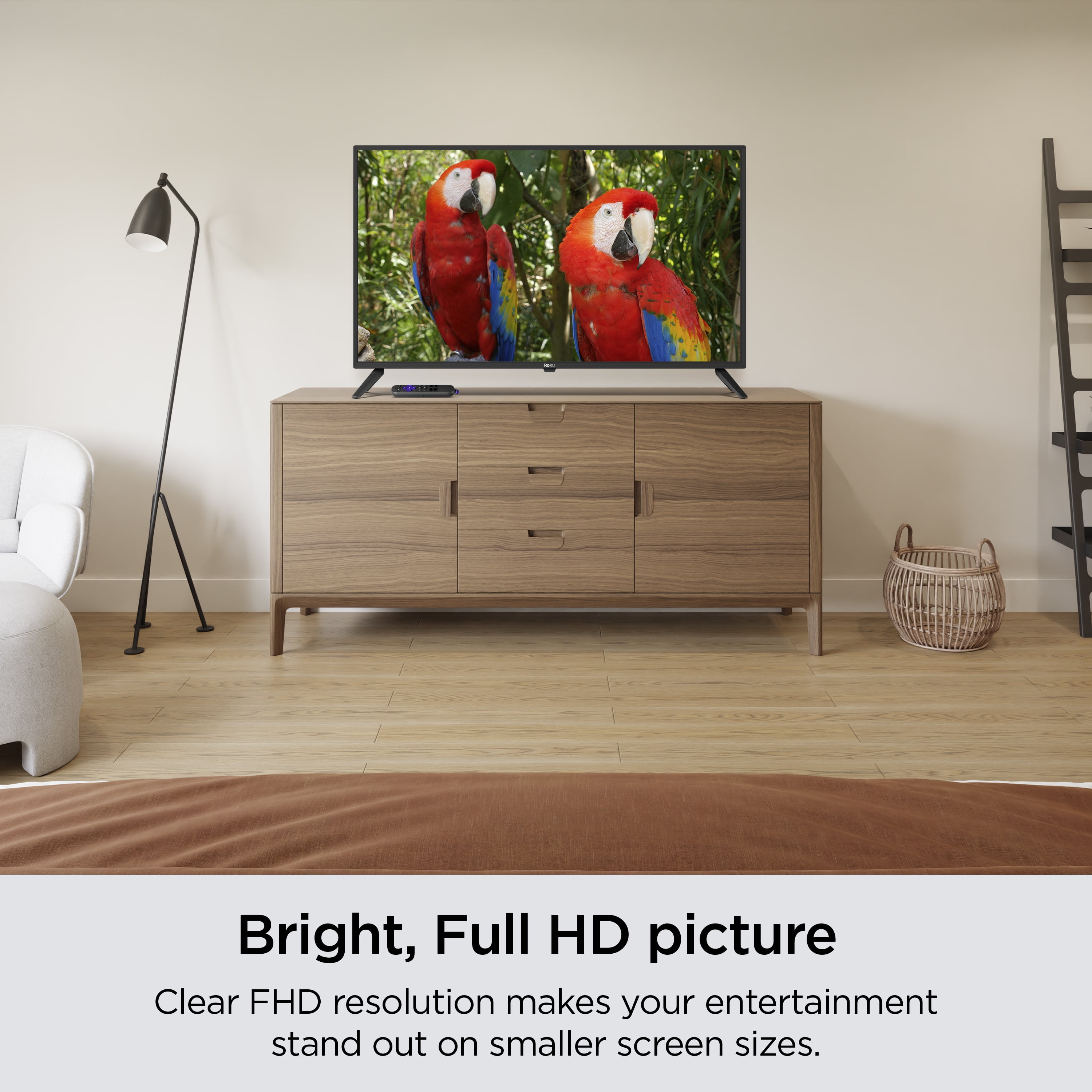 Roku Smart TV 40-Inch Select Series 1080p Full HD Roku TV with Roku Voice Remote, Bright Picture, Customizable Home Screen
