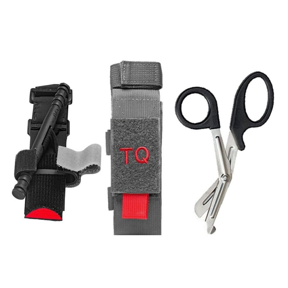 Medic Survival CAT Tourniquet Trauma Shears and MOLLE Gear PALS Pouch