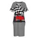 thumbnail image 3 of Red Race Car with Checkered Flag Loose Pocket Dress elegant dresses for women Women dresses summer dress, 3 of 6