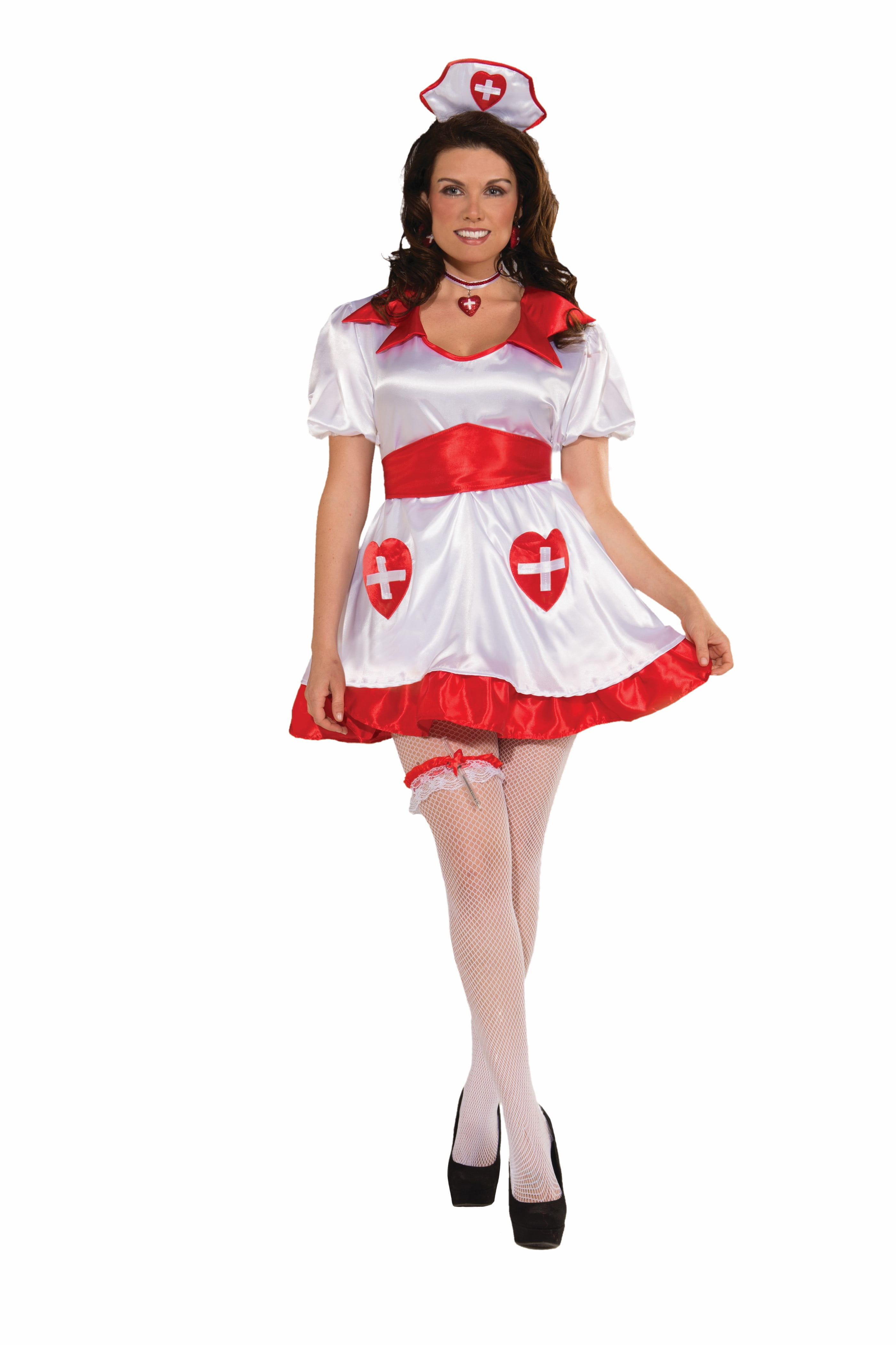 Sexy Nurse Honey Have A Heart Costume Dress Adult Plus