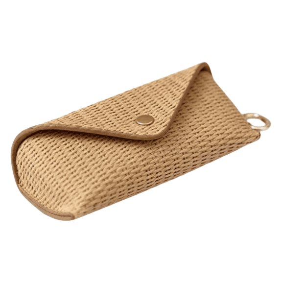 Soft PU Leather Slim Sunglasses Pouch, Portable Shockproof Eyeglass Holder, Anti-Scratch Travel Glasses Storage Case for Daily Outdoor Use