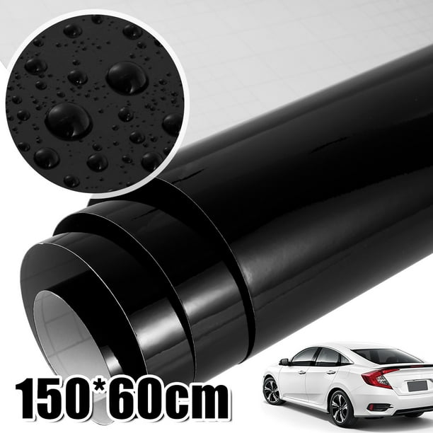 Autocollant adhésif noir mat en vinyle pour la voiture - Alxmic