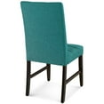 thumbnail image 4 of Modway Promulgate Biscuit Tufted Upholstered Fabric Dining Chair Set of 2 in Teal, 4 of 7