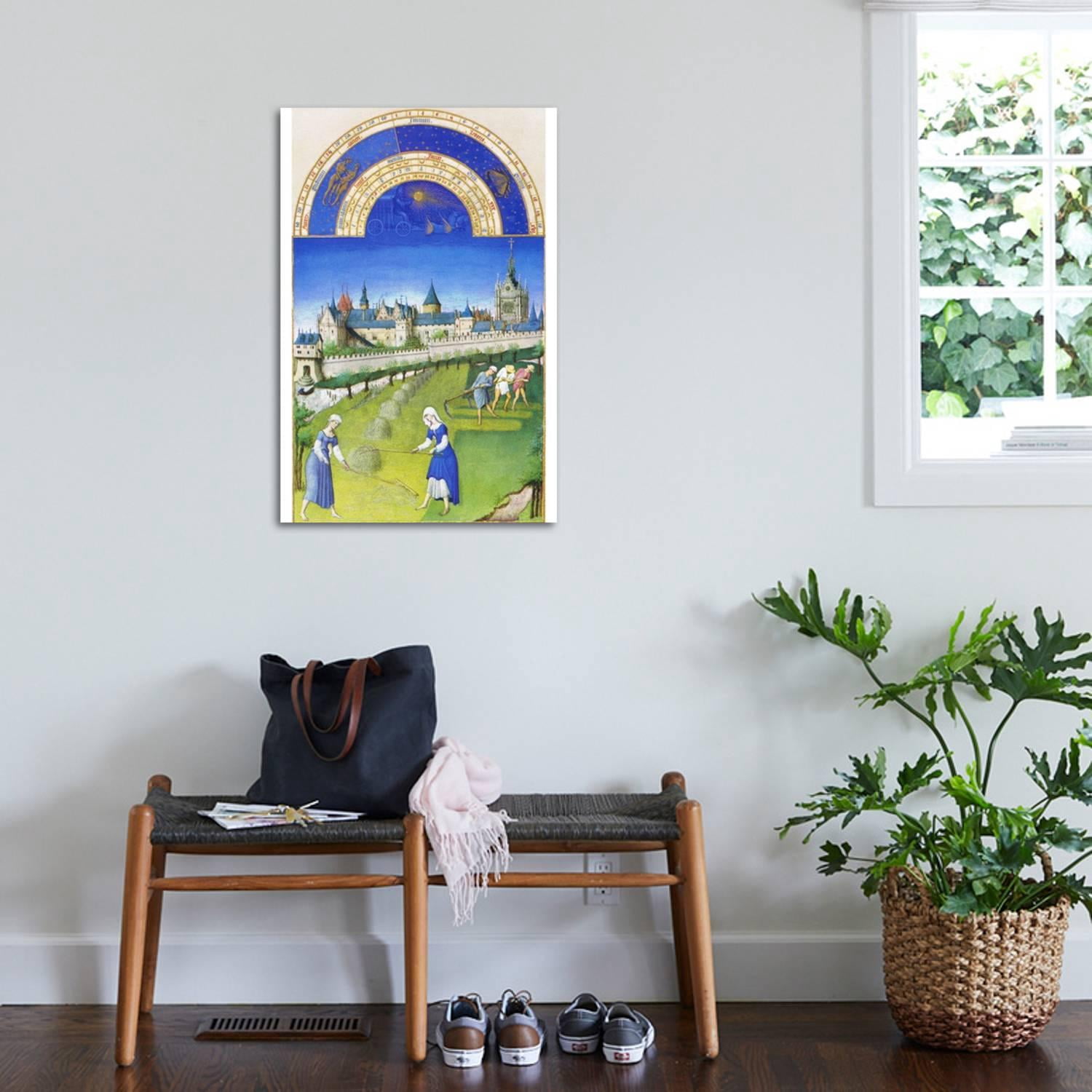 Art.com Le Tres Riches Heures Du Duc De Berry - June Art Print by Paul Herman & Jean Limbourg, 24" x 36"