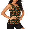 thumbnail image 2 of KLL Cute Little Foxes Print Womens Tank Top Sleeveless Workout Tops Athletic Running Shirts Yoga Gym Clothes-XX-Large, 2 of 7
