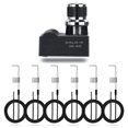 thumbnail image 1 of Hisencn 6 Outlets Tact Push Button Chrome Coated Universal Spark Generator Switch, Grill Ignitor Ki, 1 of 7