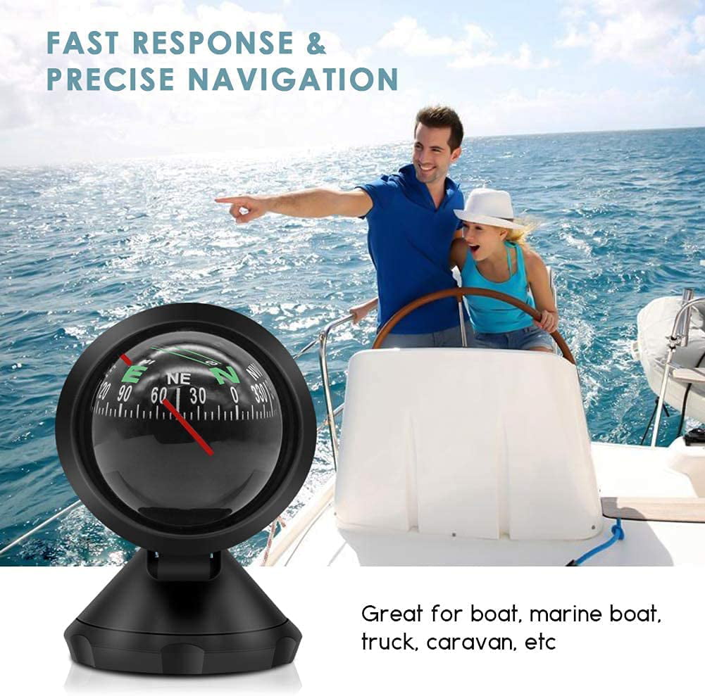 etc trucks sea ships Compass-easy-to-read plastic vehicle compass with adjustable bracket suitable for ships 