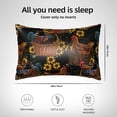 thumbnail image 4 of KLL Embroidery Chicken Rooster Pattern Silk Pillowcase for Hair and Skin Standard Size 20"X 30" Soft Breathable Pillow Covers for Sleeping, 4 of 7