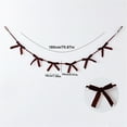 thumbnail image 2 of 70.9" Christmas Bow Garland Banner, Bow Party Banner Decoration Pre - Assembled for Birthday Wedding, Home and Event Christmas Decoration Red Bow Bunting, Christmas Tree Bow Decor, 2 of 9