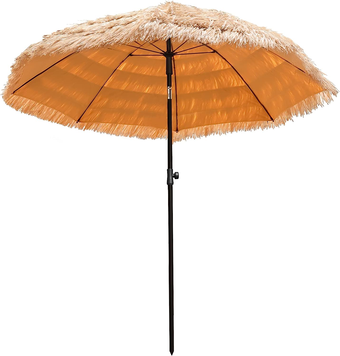 6.5ft Tiki Umbrella Outdoor Patio Umbrellas with Tilt Hawaiian Tropical