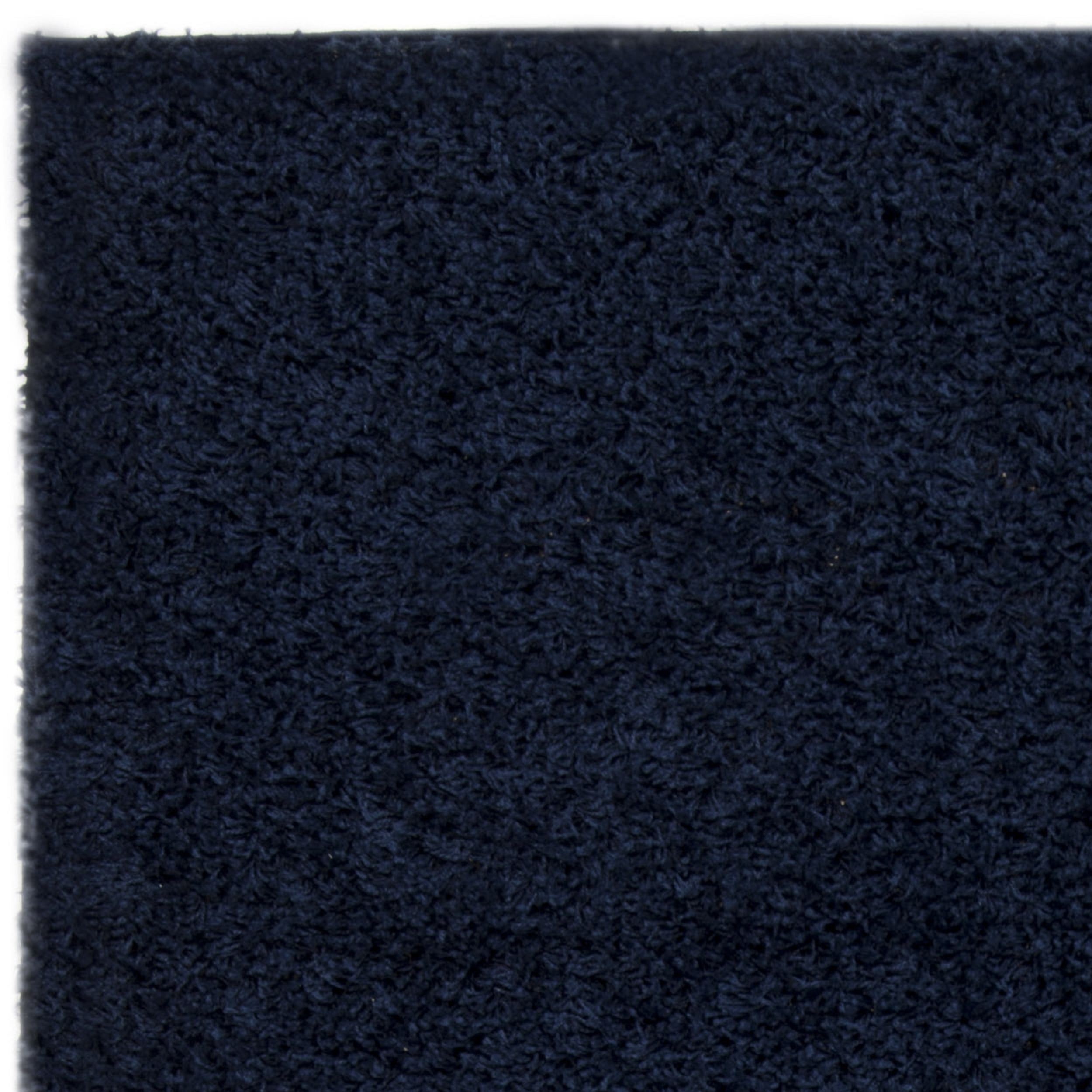 SAFAVIEH Lavena Solid Plush Shag Area Rug, Navy, 10' x 14'